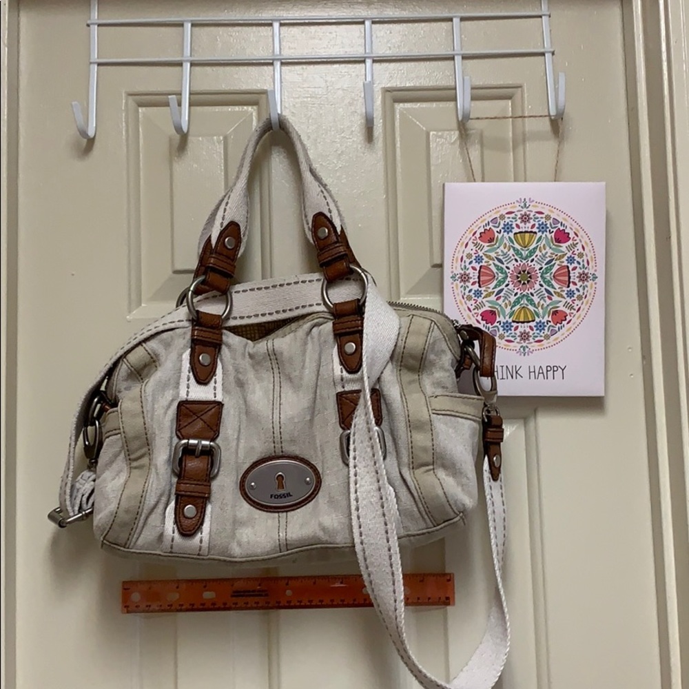 Fossil Maddox canvas and leather
